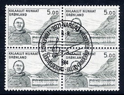 GREENLAND 1984 Art V: Henrik Lund Used  Block Of 4.  Michel 153 - Usados