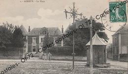 CPA [80] Somme > Acheux En Amienois - La Place - Animée - Acheux En Amienois