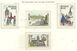 PIA - BELGIO - 1979 : Serie Turistica  - (Yv 1952-55) - Nuevos