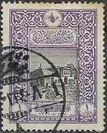 TURKEY 1916 Old G.P.O., Constantinople - 1pi - Black And Violet  FU - Gebruikt