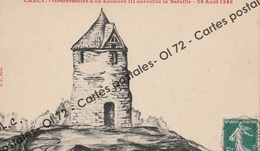 CPA [80] Somme > Crecy En Ponthieu - Observatoire D'où Edouard III Surveilla La Bataille - 26 Aout 1346 - Illustration - Crecy En Ponthieu
