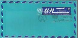 NATIONS-UNIES NY : Aérogramme Du 16/10/1972 Enveloppe Oblitérées Et Non - Airmail