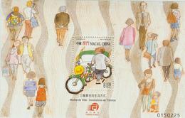 Macau/Macao 2000 Tricycle Drivers SS/Block MNH - Blocks & Sheetlets