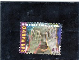 2014 San Marino - Lotta Contro La Violenza Di Genere - Used Stamps