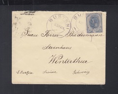 Romania Cover 1901 Busteni To Switzerland - Covers & Documents