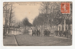 CHARENTON - INONDATIONS DU 29 JANVIER 1910 - QUAI DE BERCY - 94 - Charenton Le Pont