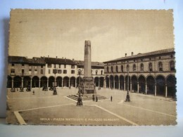 1949 - Imola - Palazzo Sersanti - Piazza Matteotti - Animata - Cartolina Storica Originale - Imola