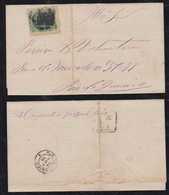 Brazil Brasil 1875 Cover 100R S. SEBASTIAO To Rio De Janeiro - Briefe U. Dokumente