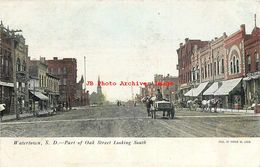 274571-South Dakota, Watertown, Oak Street, Looking South, Business Section, Frank W Lyon - Watertown