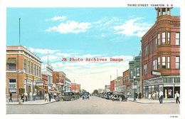 274575-South Dakota, Yankton, Third Street, Business Section, Curt Teich No 119190 - Altri & Non Classificati