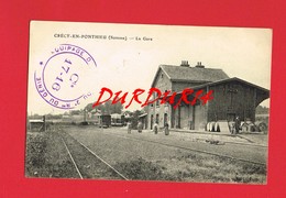 [80] Somme > CRECY EN PONTHIEU La Gare - Crecy En Ponthieu