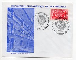1970--cachet Manuel Provisoire 30ème Foire Exposition De Montélimar -26 Illustrée Maison Diane De Poitiers - Cachets Provisoires