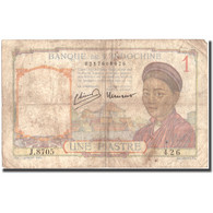 Billet, FRENCH INDO-CHINA, 1 Piastre, Undated (1932-1939), KM:54c, B - Indochine