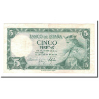 Billet, Espagne, 5 Pesetas, 1954, 1954-07-22, KM:146a, TTB - 5 Peseten