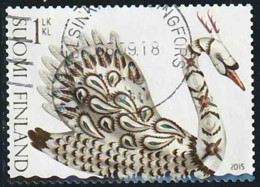 Finlande 2015 Yv. N°2357 - Klaus Haapaniemi - Cygne Doré - Oblitéré - Used Stamps