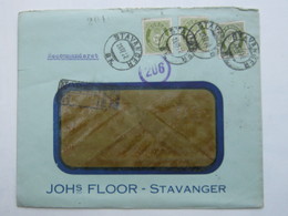 1922 , Einschreiben Aus Stavanger Nach Deutschland - Storia Postale