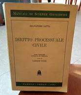 DIRITTO PROCESSUALE CIVILE SALVATORE SATTA EDIZIONI CEDAM STAMPA 1981 DIMENSIONI CM 21,5X15 PAGINE 1054 COPERTINA MORBID - Law & Economics