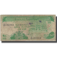 Billet, Mauritius, 10 Rupees, 1985, 1985, KM:35b, B+ - Maurice