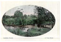(1000) Australia Very Old Postcard - Scenery - A Trout Stream - Outback