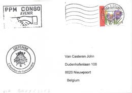 Belgie Belgique 2004 Brussel ‘Programme De Partneriat Militaire’ Avenir Congo Training Kisangani Bn Commandos Cover - Covers & Documents