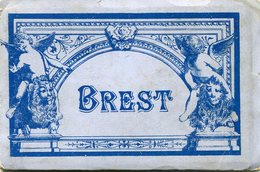 BREST   *** CARNET DE 10 MINI GRAVURES  AVANT 1900 *** - Brest