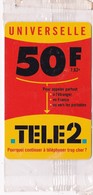 CARTE TELEPHONE TELE2  - 50 F - Jeux