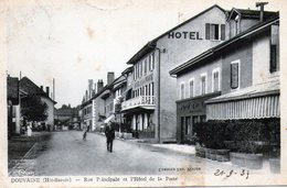 74 - HAUTE SAVOIE - DOUVAINE - Rue Principale Et Hôtel De La Poste - 1937 - Trés Bon état - Douvaine