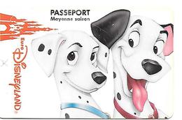 PASS-EURODISNEYLAND-1994-101 DALMATIENS-PARENTS-V° VGE SE  00074-V° RENAULT VALIDE 1 JOUR- TB E-Tres RARE - Passeports Disney