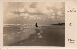 RIDING IN THE SURF-VERLAG DR.A. DEFNER,IGLS BEI INNSBRUCK-1935-REAL PHOTO - Wasserski