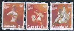 CANADA 1975 SEMI-POSTAL SCOTT B7 -B9** - Unused Stamps