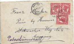 Qld021 / QUEENSLAND 3 P: Frankatur A:Queensland-Brief Mit Queen Victoria 1911 Ex Mt. Sylvia  Gatton N. Peine B. Hannover - Lettres & Documents