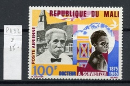 Mali Poste Aérienne 1966 Y&T N°PA32 - Michel N°F116 * - 100f Albert Schweitzer - Mali (1959-...)