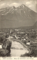 INTERLAKEN  -  Blick Auf Unterseen Und Niesen ( 2 SCANS ) - Unterseen