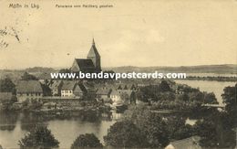 MÖLLN In Lauenburg, Panorama Vom Heidberg Gesehen (1915) WWI Feldpost AK - Mölln