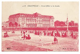 CPA CALVADOS 14   DEAUILLE Royat-Hôtel Et Le Jardin - Deauville