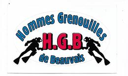 Autocollant Hommes Grenouilles De Beauvais - Tauchsport