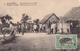 CONGO BELGE  1921  ENTIER POSTAL CARTE ILLUSTREE DE BOMA - Entiers Postaux