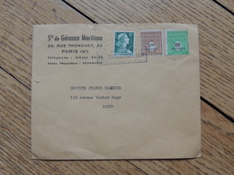 1959 - Lettre à Entête Commerciale - Ste De Gérance Maritime - Paris (8ème) Rue Tronchet - FRANCO DE PORT - Transportmiddelen