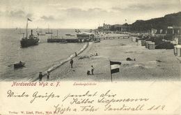 Nordseebad WYK Auf Föhr, Landungsbrücke (1902) AK - Föhr