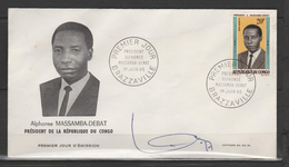 CONGO BRAZAVILLE  1erJOUR A. MASSAMBA-DEBAT - FDC