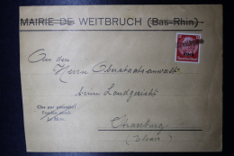 Elsass Alsace :  Notstempel WEITBRUCH Company Cover - Occupation 1938-45