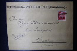 Elsass Alsace :  Notstempel WEITBRUCH Company Cover - Besetzungen 1938-45