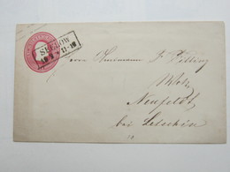 SEELOW , Klarer Stempel Auf Ganzsache 1. Groschen - Postal  Stationery