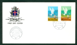 Iceland 1972 FDC Sea Swallow Feeding Bird Chicken Cover Letter - Covers & Documents