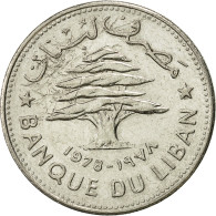 Monnaie, Lebanon, 50 Piastres, 1978, SUP, Nickel, KM:28.1 - Libano