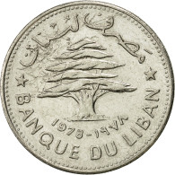 Monnaie, Lebanon, 50 Piastres, 1978, SUP, Nickel, KM:28.1 - Lebanon