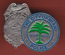 54234-Pin's.Police Miami.USA .Floride.. - EDF GDF