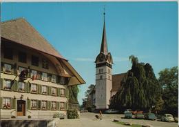 Langnau I/E. Hotel Bären Und Protestantische Kirche - Langnau Im Emmental