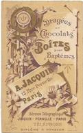 PUB CALENDRIERS DRAGEES CHOCOLATS A JACQUIN - Small : ...-1900