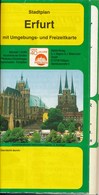 Erfurt Stadtplan Mit Umgebungs- Und Freizeitkarte Dom Und Severi-Kirche Städte-Verlag GmbH Fellbach - Other & Unclassified